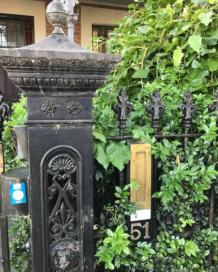 Posh gold letterbox