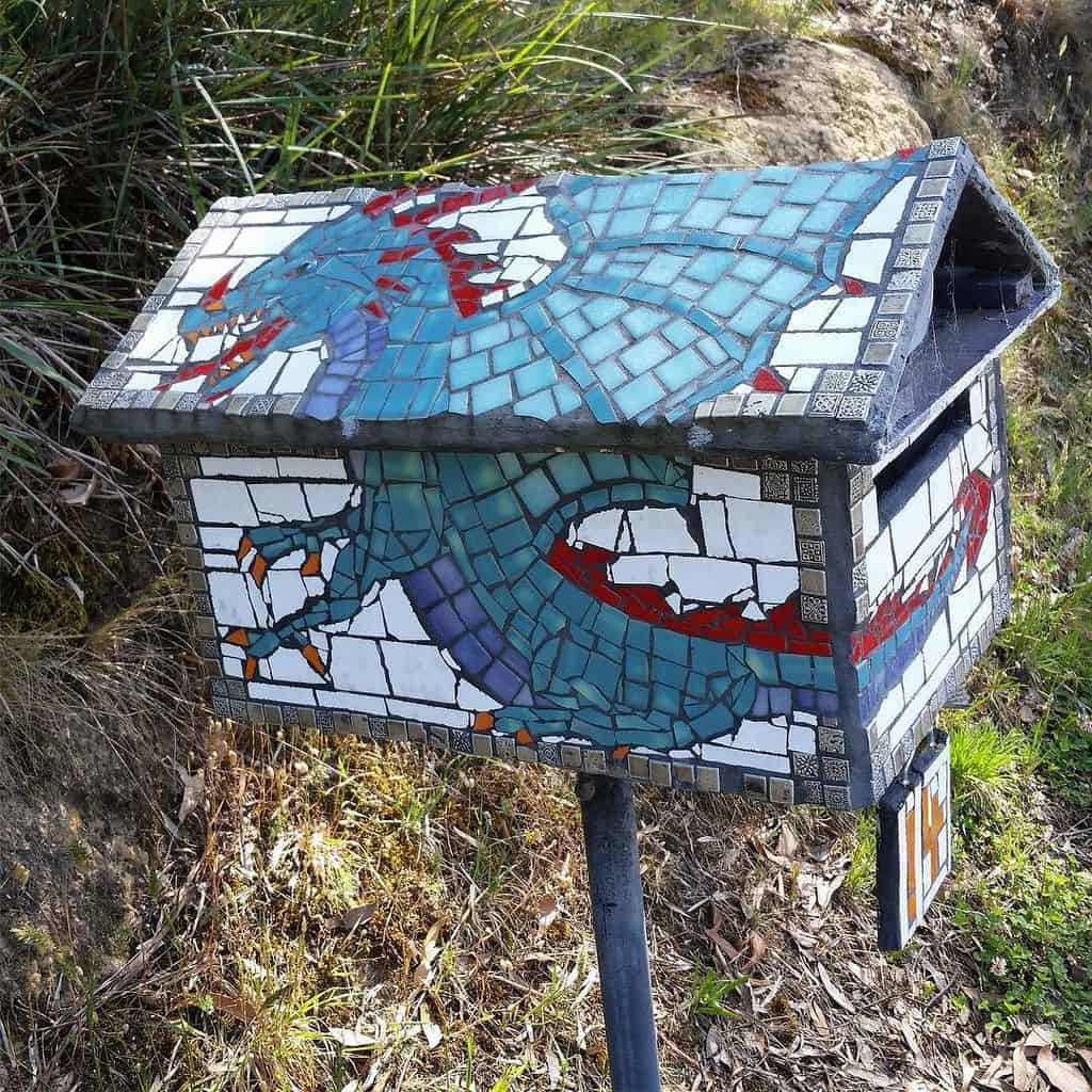 Mosaic dragon letterbox
