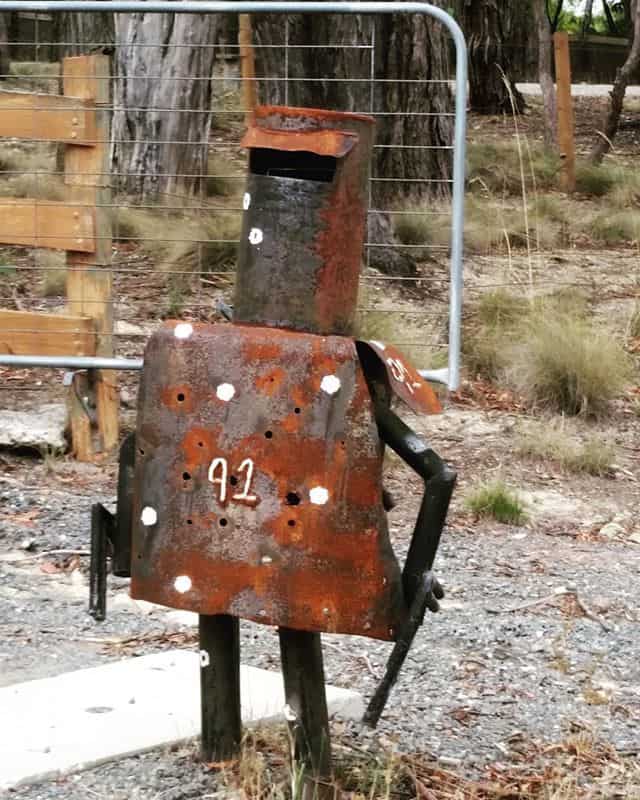 Rustic Kelly letterbox