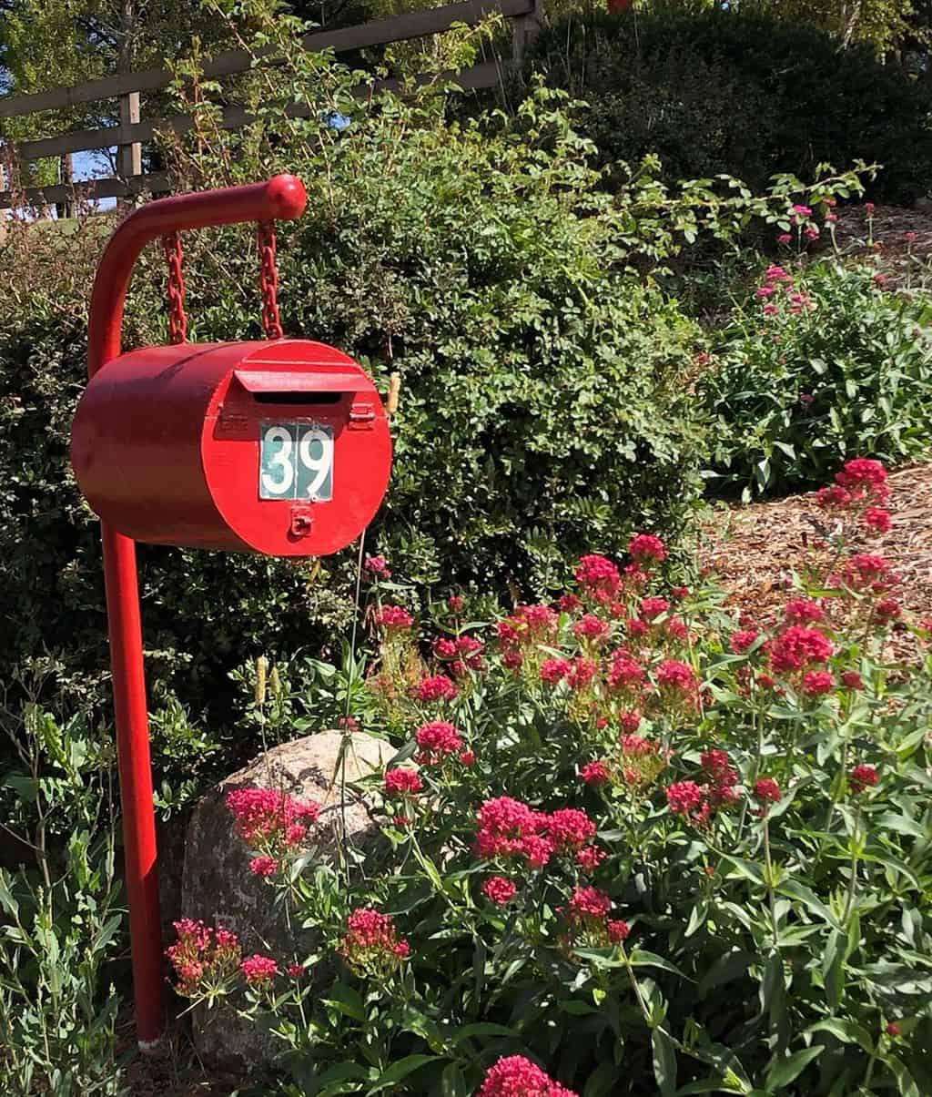 Red letterbox