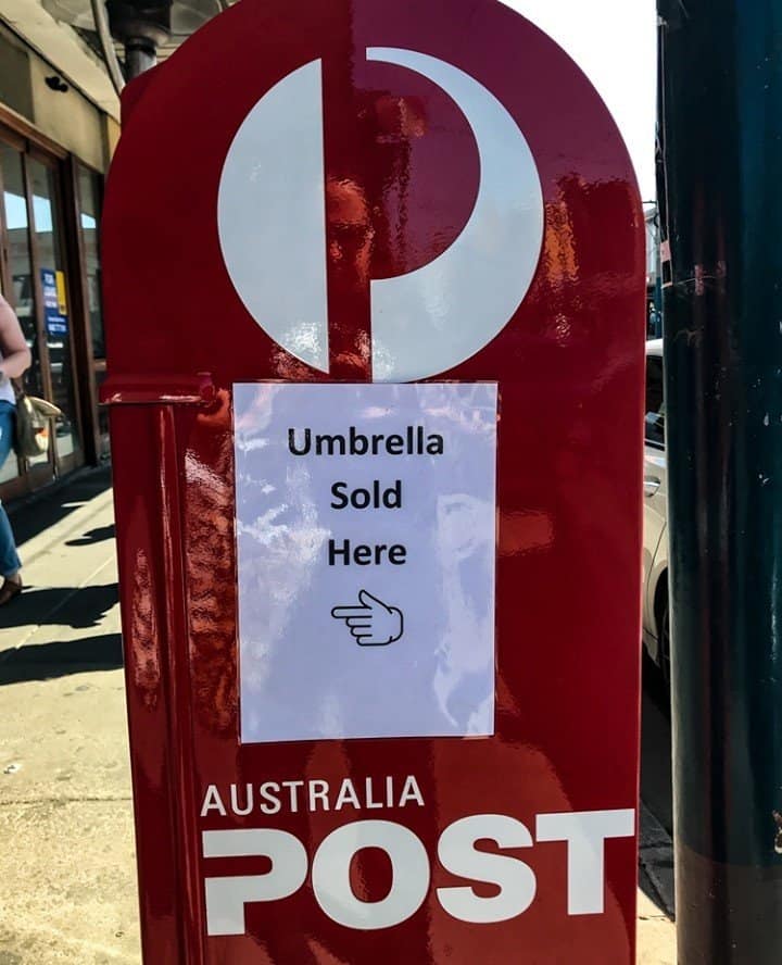 Umbrella sold here